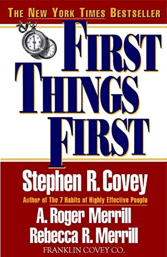Pre-Owned First Things Paperback Stephen R. Covey, A. Roger Merrill, Rebecca Merrill