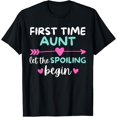 thumbnail image 1 of First Time Aunt Let the Spoiling Begin Funny Pregnancy Humor T-Shirt, 1 of 4