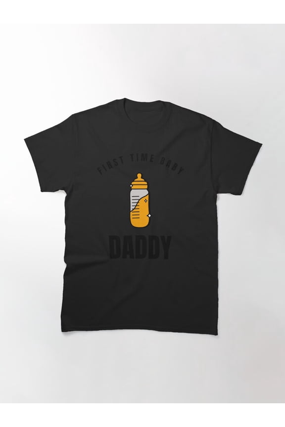 First Time Baby Daddy New Dad Cute Graphic Design Unisex T-Shirt up to Size 5XL