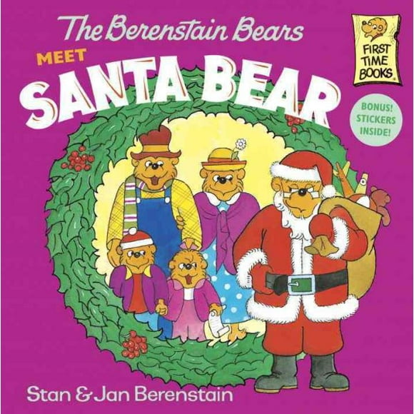 First Time Books(R): The Berenstain Bears Meet Santa Bear : A Christmas Book for Kids (Paperback)