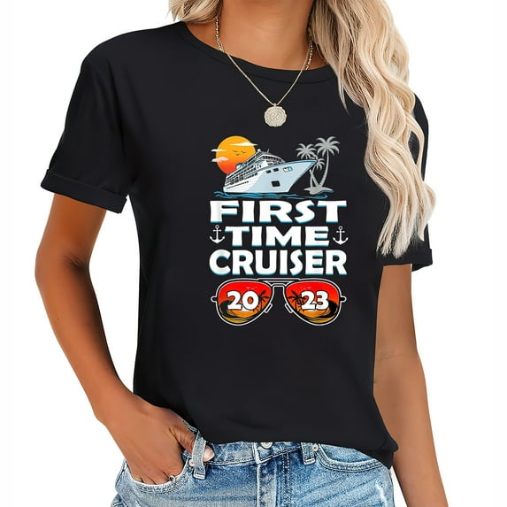 First Time Cruiser 2023 Glasse - 1st Cruise Vacation Ship T-Shirt