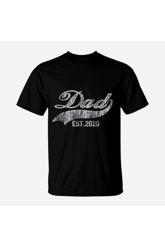 First Time Dad Est 2020 Promoted To Daddy Fathers Day TShirt