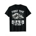 thumbnail image 1 of First Time Dad Est 2025 Fist Bump New Dad Funny Father'S Day T-Shirt, 1 of 6