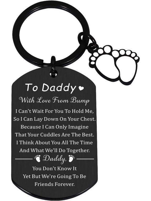 First Time Dad Gifts Expectant Dad Gifts for new Dads, First Fathers Day Keychain Gifts for New Dad, Gifts for First Time Dad New Dad to Be Gifts from Wife Father to Be Gifts Birthday Baby Shower