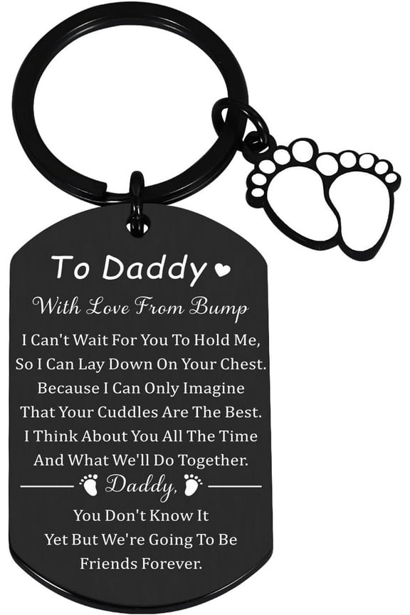 First Time Dad Gifts Expectant Dad Gifts for new Dads, First Fathers Day Keychain Gifts for New Dad, Gifts for First Time Dad New Dad to Be Gifts from Wife Father to Be Gifts Birthday Baby Shower