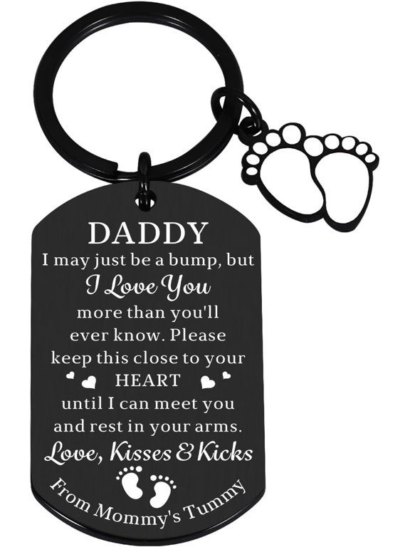First Time Dad Gifts Expectant Dad Gifts for new Dads, First Fathers Day Keychain Gifts for New Dad, Gifts for First Time Dad New Dad to Be Gifts from Wife Father to Be Gifts Birthday Baby Shower