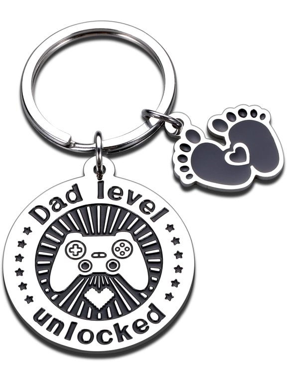 First Time Dad Gifts, First Fathers Day Keychain for New Dad, Pregnancy Announcement for Husband, Daddy To Be Gift for 1st Time Dads, Gender Reveal Gift for Parent to Be, Birthday Gifts for Husband