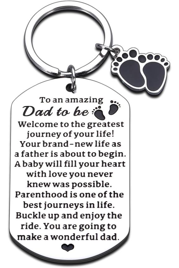 First Time Dad Gifts, New Gifts for First Time Dads, First Father's Day Keychain Gift for New Dads, Gender Reveal Gift Ideas for Expectant Dads, Gifts for First Time Dads to Be, Pregnancy Announcemen