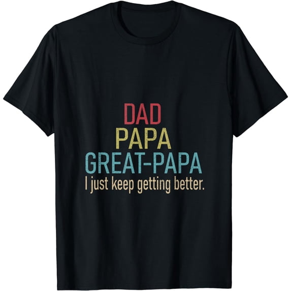 Promoted To Great Papa 2024 Fathers Day First Time Dad T-Shirt