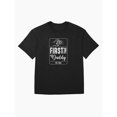 thumbnail image 1 of First Time Daddy Est 2021 Promoted To Dad Humor Unisex T-Shirt up to Size 5XL, 1 of 2