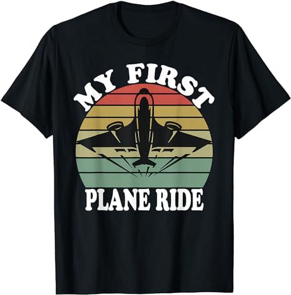 First Time Flying My First Airplane Ride Shirt Boys Girls T-Shirt ...