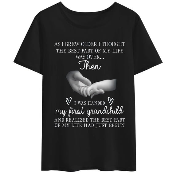 First Time Grandma 2023 For Granny To Be Mother Day Womens T-Shirt Casual Short Sleeve Round Neck Tops