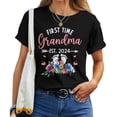 thumbnail image 1 of First Time Grandma Est 2024 T-Shirt – Mother’s Day Gift Shirt, New Grandmother Women’s Tee, Family Celebration Apparel, Grandma-to-Be Announcement Shirt, Proud Grandma Graphic Tee,, 1 of 3
