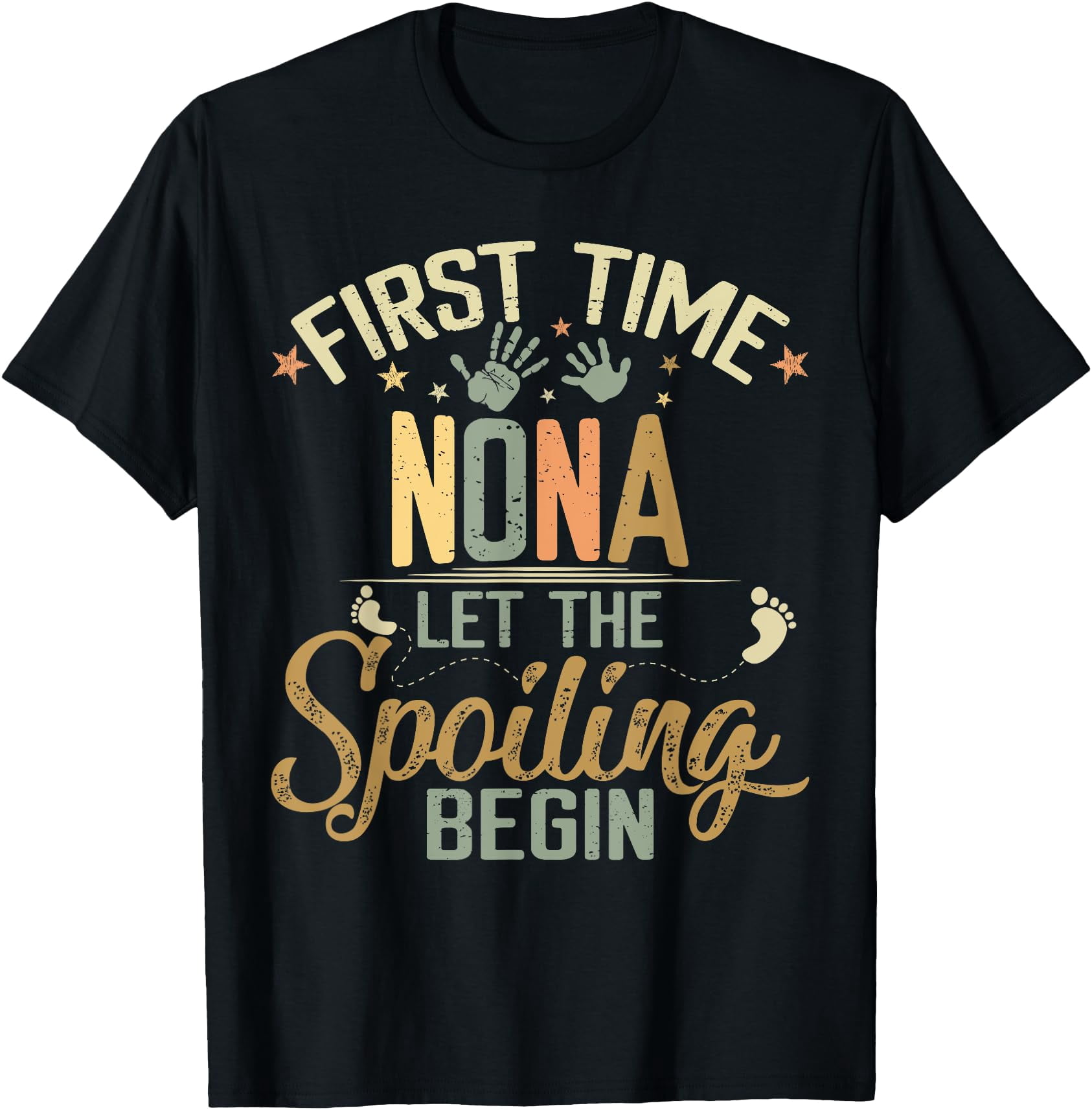 First Time Nona Let The Spoiling Begin T-Shirt - Walmart.com