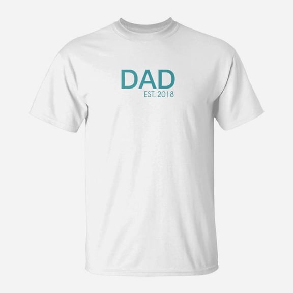 First Time Parent S Papa Dad Established In 2018 TShirt