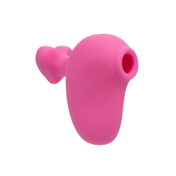 CalExotics First Time Rechargeable Silicone Suck & Play Finger Clitoral Vibrator, Pink