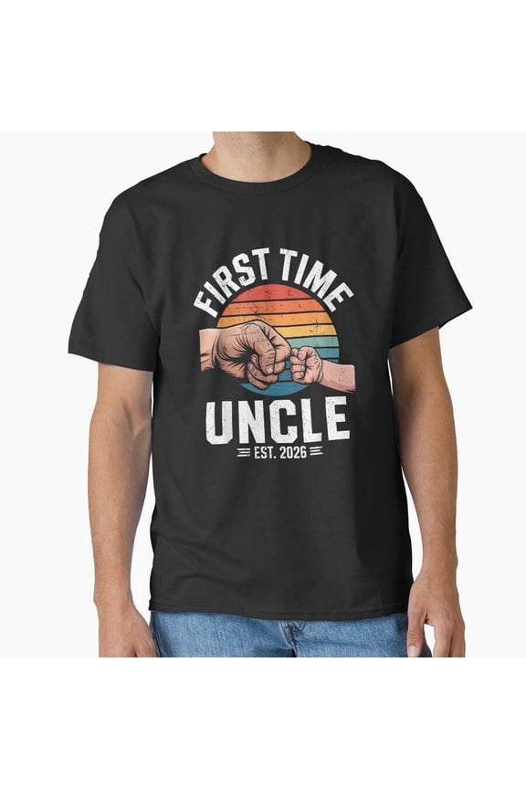 First Time Uncle Est Baby Announcement Great Uncle Shirt, Family Announcement Tee, New Aunt Uncle Shirt
