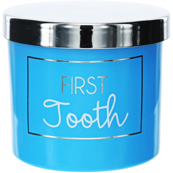 First Tooth Blue - 2.5" Glass Memory Box