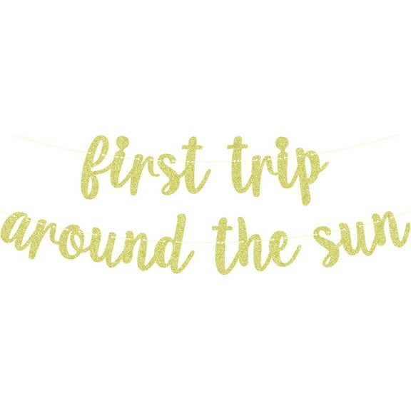 First Trip Around the Sun Banner, Sunshine 1st Birthday Decor, One in the Sun, Sunshine Baby Shower Party Decorations Supplies