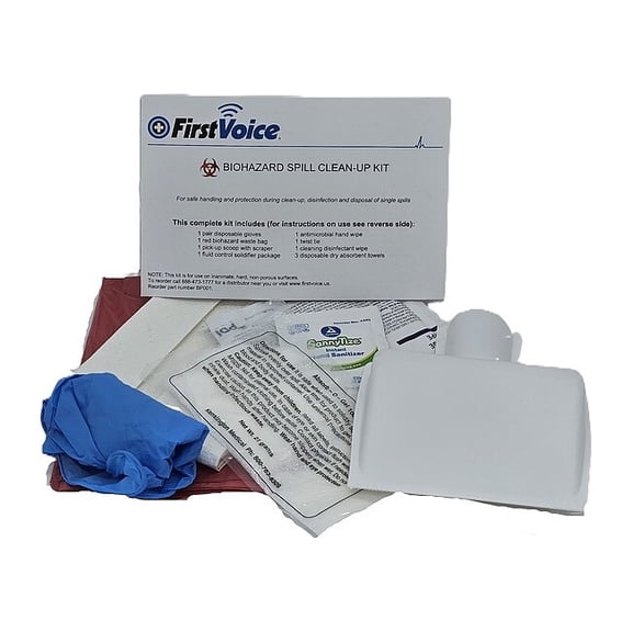 First Voice Basic Bloodborne Pathogen Clean-Up Kit BP001