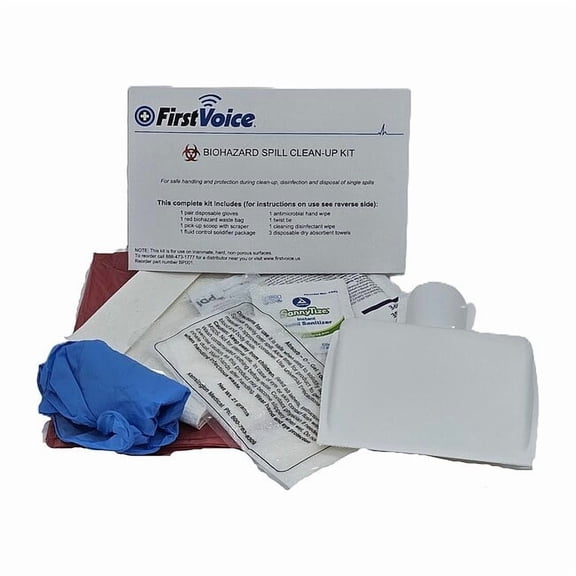 First Voice Basic Bloodborne Pathogen Clean-Up Kit BP001