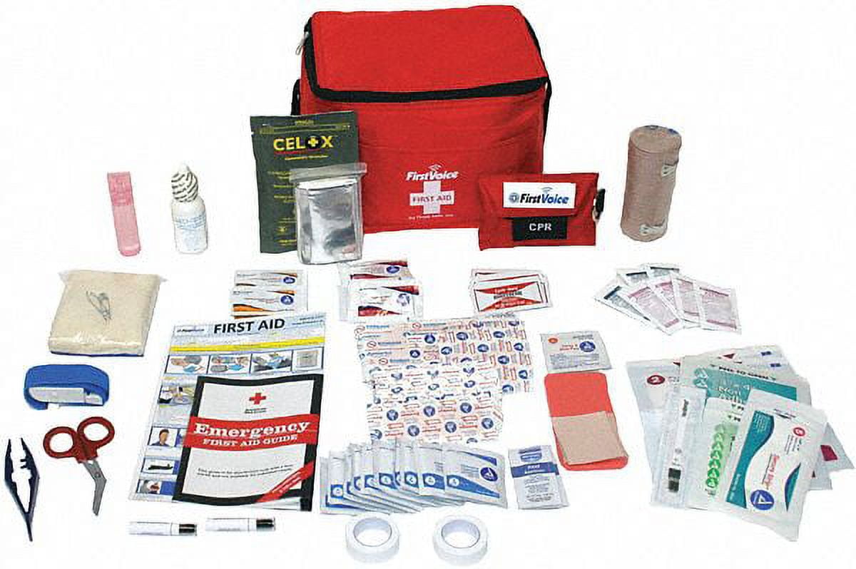 First Aid Kit 42pc Small All Purpose Emergency Med Kit Home Work Travel  Camp Box 