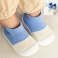 thumbnail image 1 of First Walker Shoes with Grip Slipper Rubber Sole Slippers Boys Baby Walking Shoes Baby Toddler Shoes Knit, 1 of 4