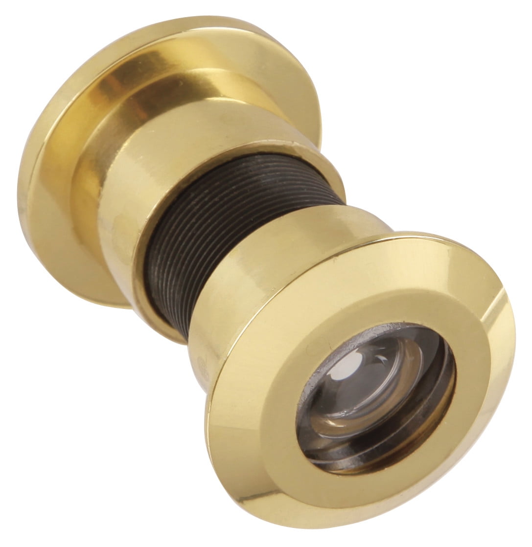 Polished Brass Jumbo Door Viewer with 180 Degree Visibility