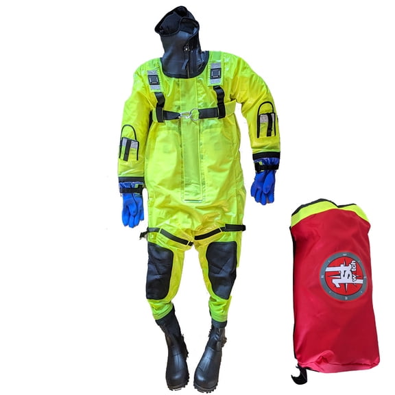 First Watch RS-1008 Ice Rescue Suit Hi-Vis Yellow - Jumbo (Built... [RS-1008-HV]