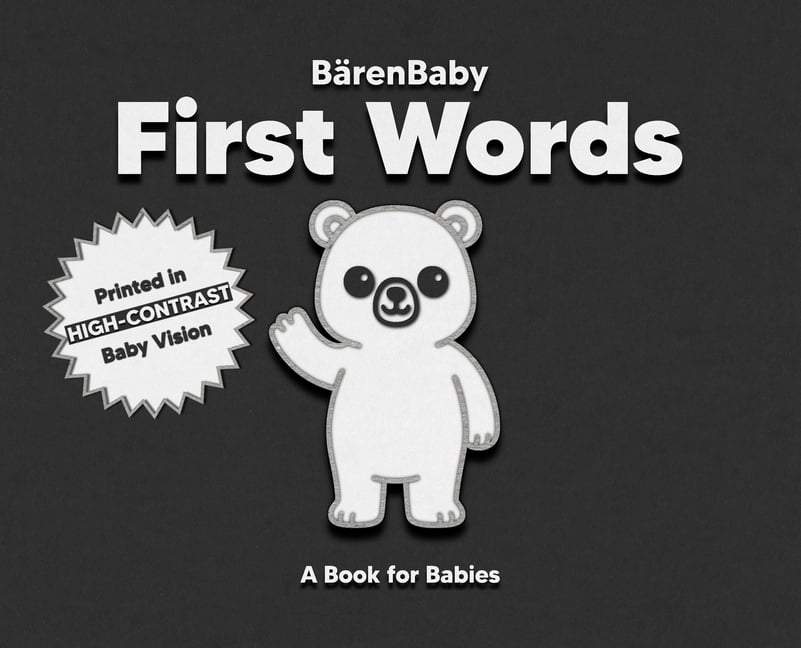 First Words: A High-Contrast Book for Babies, (Hardcover)