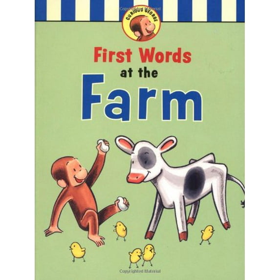 Pre-Owned Curious George First Words at the Farm (Board book) 0618554556 9780618554553