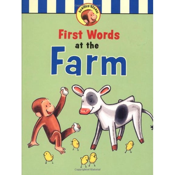 Pre-Owned Curious George First Words at the Farm (Board book) 0618554556 9780618554553