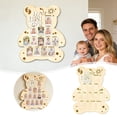 thumbnail image 1 of My First Year Picture Frame One Year Birthday Photo Display Wood Board Baby's First Twelve Months Photo Collage and Gender Neutral Keepsake 1st Birthday Decorations Nursery Decor for Boy Girl,A, 1 of 4