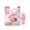 thumbnail image 1 of Dreft Newborn Essentials Bundle: Liquid Laundry Detergent & Blissfuls Scent Booster, 1 of 16