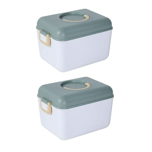 First aid box organizer Medical Box First Aid Box Plastic Container Box Portable Storage Box Family First Aid Kit Medicine Box