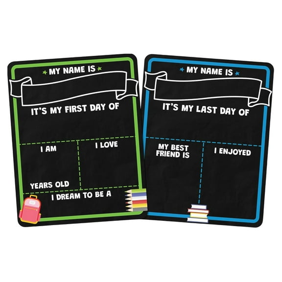 First and Last Day of School Board Sign Set - Create Lasting Memories
