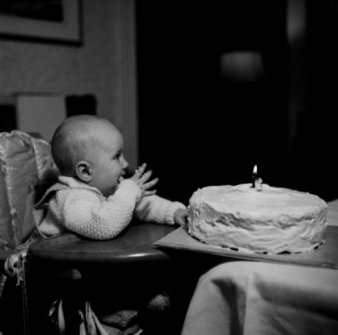First birthday of baby girl Canvas Art - (24 x 36)