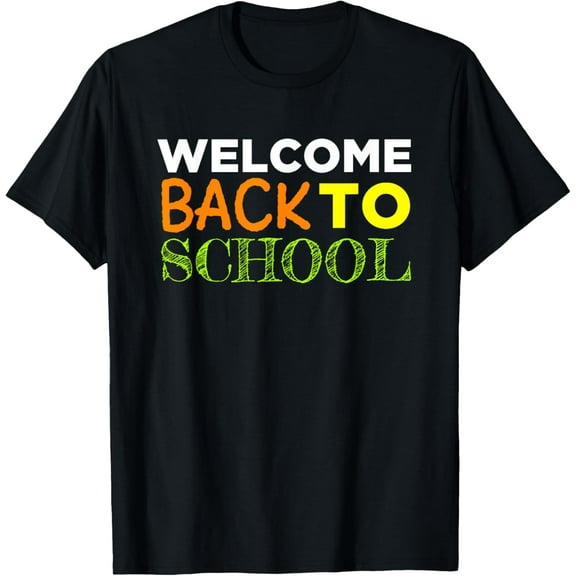 First day back at school. Teacher's shirt. Pure cotton short-sleeved. School season T-shirt.