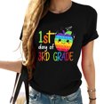 thumbnail image 1 of First day of 3rd Grade Teacher Girls Back To Schoo Fashionable Women's Graphic Print Tee - Short Sleeve T-Shirts for Ladies, 1 of 5