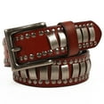 thumbnail image 1 of First layer cowhide rivet belt men's personalized decorative belt wholesale trend punk style decoration European and American neutral style, 1 of 6