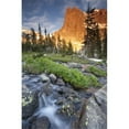 thumbnail image 1 of First light on Longs Peak at Chasm Lake in Rocky Mountain National Park; Colorado  United States of America, 1 of 2