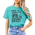 thumbnail image 1 of First of All I'm A Delight Shirt for Women and Men Funny Raccoon Tee for Adults Seafoam Shirt Adult Small, 1 of 4
