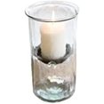 thumbnail image 1 of First of a Kind Glass Hurricane Pillar Candle Holder with Rustic Metal Insert, Perfect as a Centerpiece (10" Tall), 1 of 10