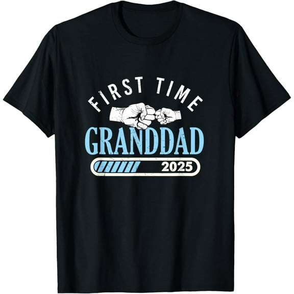 First time Granddad Est 2025 Pregnancy Announcement Grandpa T-Shirt