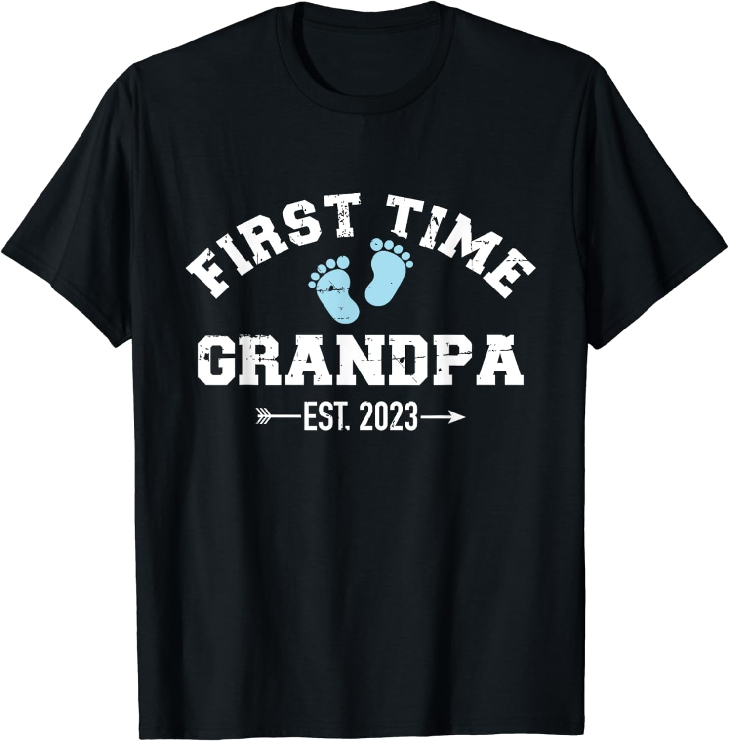 First time grandpa 2023 for grandfather to be T-Shirt - Walmart.com