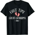 thumbnail image 1 of First time great grandma 2024 T-Shirt, 1 of 4