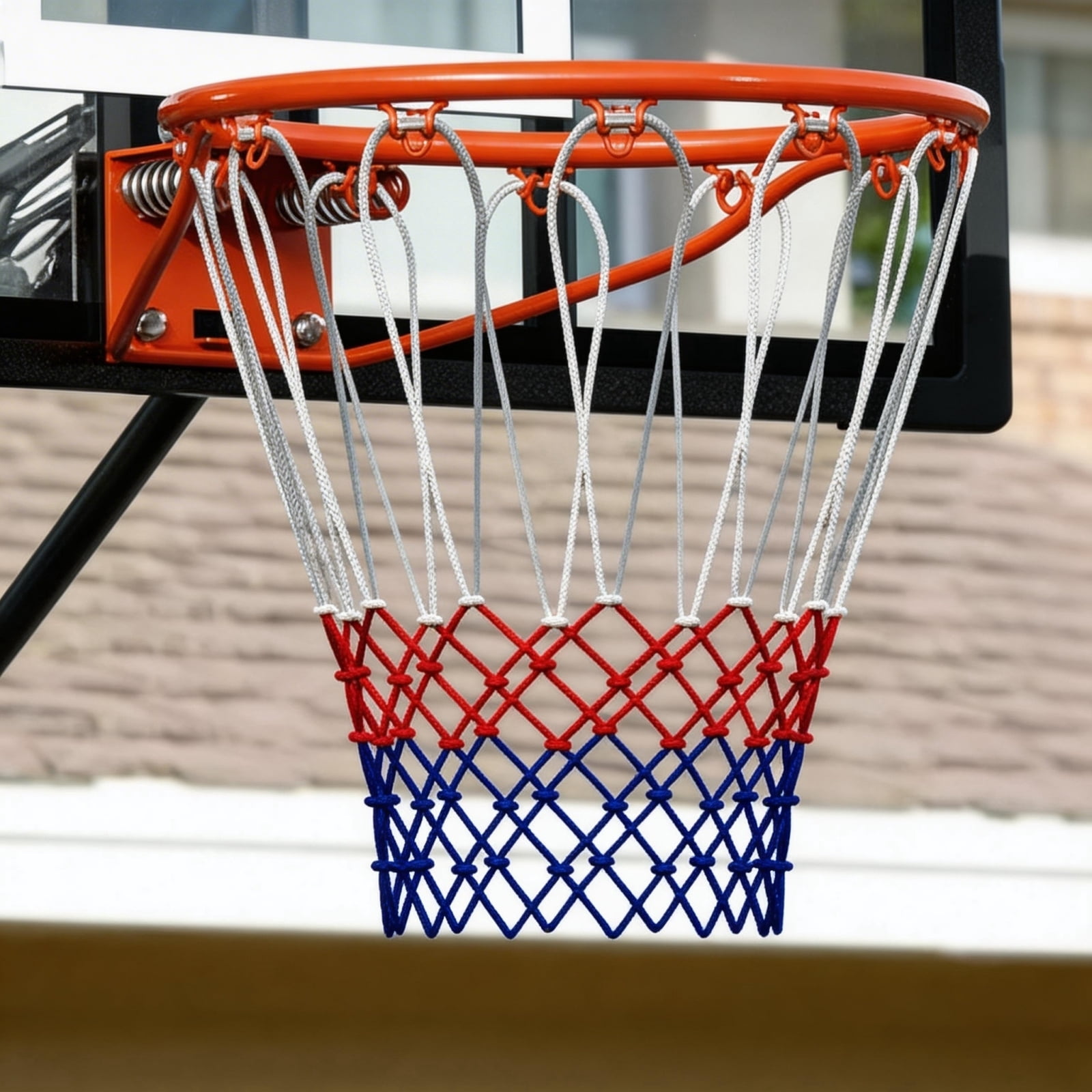 FirstAsk 18" Rim Basketball Hoop Backboard Wall Mounted, Basketball Goal, Indoor & Outdoor with Hand-Crank Adjustment, Classic Basketball Court, Teens, Adults, Schools, Parks