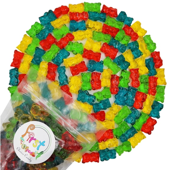 FirstChoiceCandy 3D Rainbow Juicy Gummy Candy (3D Chubby Bears, 2 Pound )