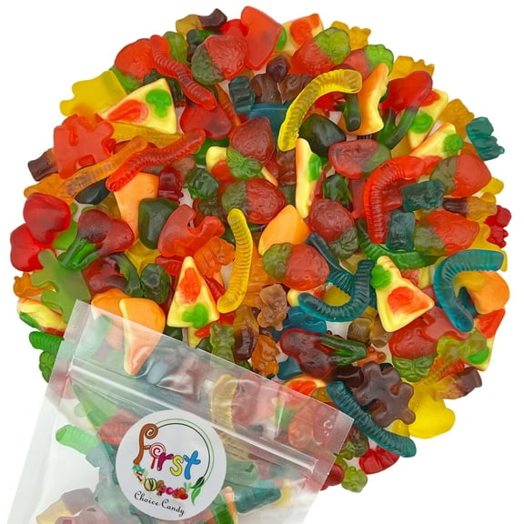 FirstChoiceCandy Assorted Sweet Mix  Classic Gummies ,  Sweet & Juicy gummies in Classic shapes  - 1 Pound