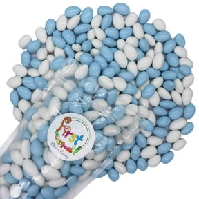 FirstChoiceCandy Baby Blue & White Jordan almonds 2 Pound Resealable Bag
